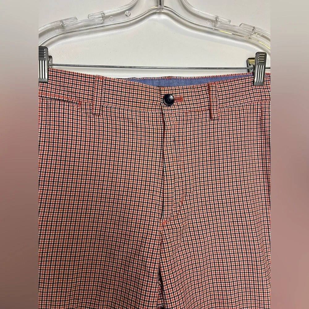 Banana‎ Republic Men's 109% Cotton Red Checkered Shorts Size 32 Old Money Preppy
